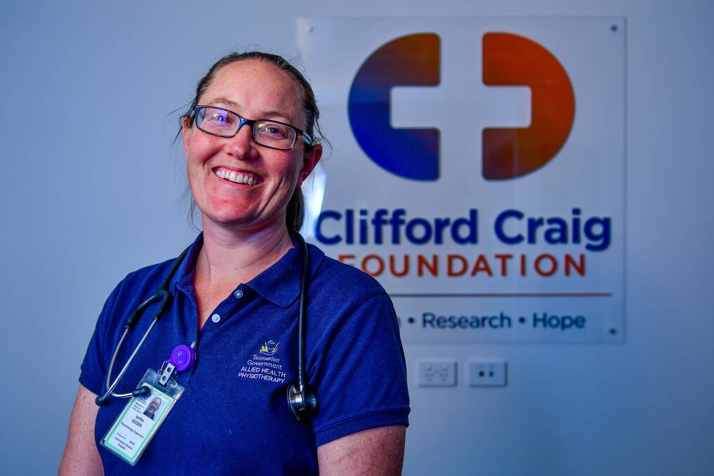BENEFICIARY: Launceston General Hospital physiotherapist Ianthe Boden has undertaken research funded by the Clifford Craig Foundation. Picture: Scott Gelston