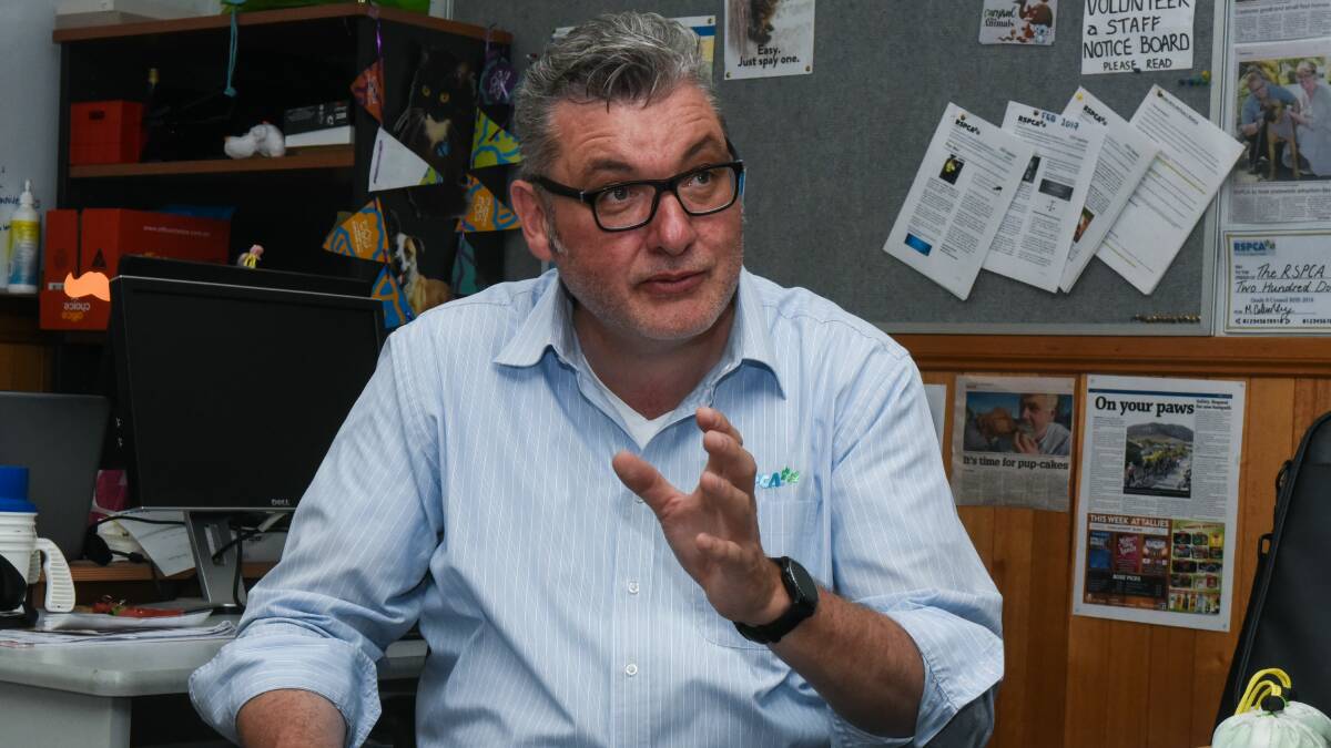 NEW CHALLENGE: Peter West as RSCPA Tasmania chief executive. Picture: Neil Richardson