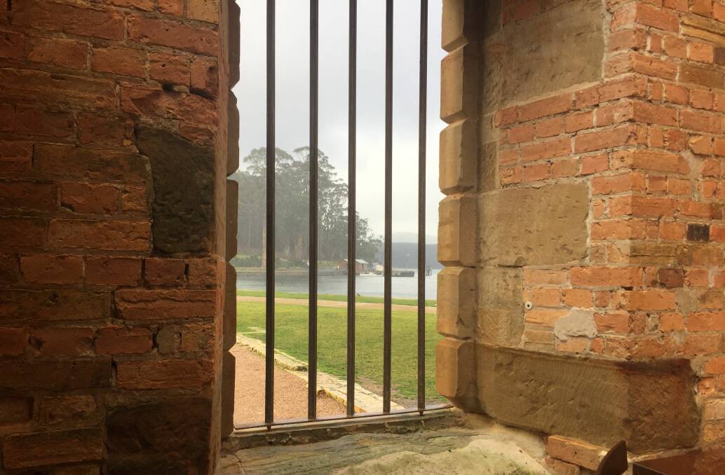LOST: View from the Port Arthur convict quarters, with Point Puer boys' prison off to the right. Picture: Sarah Aquilina
