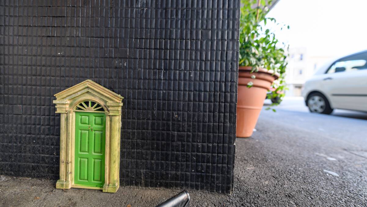 Up York's tiny green door. Picture: Scott Gelston