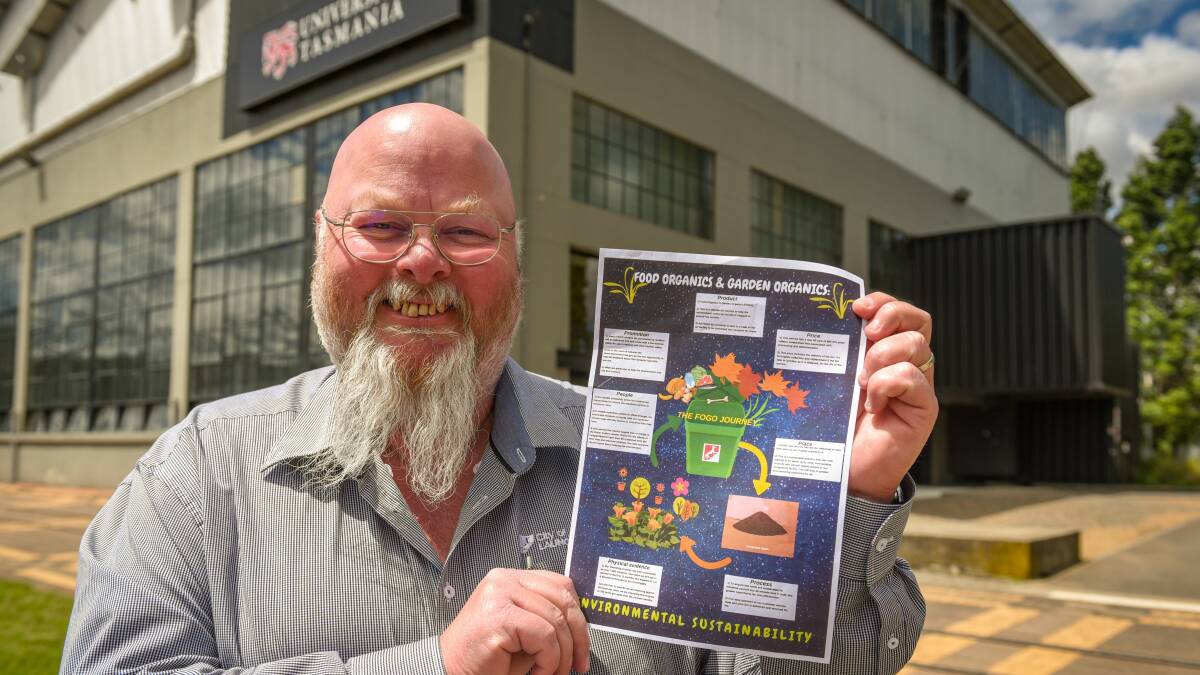 WIN WIN: City of Launceston City Services supervisor Paul Thomas is studying an associate degree at The University College. Picture: Paul Scambler