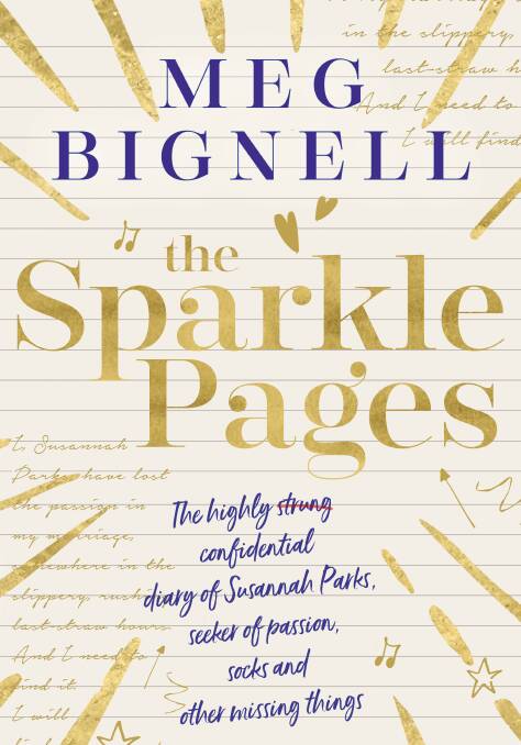 Cover of Meg Bignell's debut novel The Sparkle Pages. Picture: Supplied