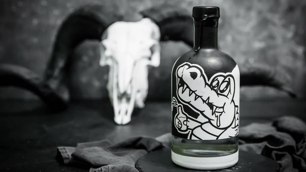 CREATIVE COLLABORATION: An original Hartshorn Distillery vodka bottle from the Street Artist Series. Picture: Naomi Sherman