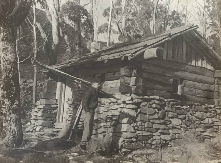 Carl Stackhouse contributed to building some of the many huts that are scattered around the Tasmanian wilderness. Picture: Supplied.