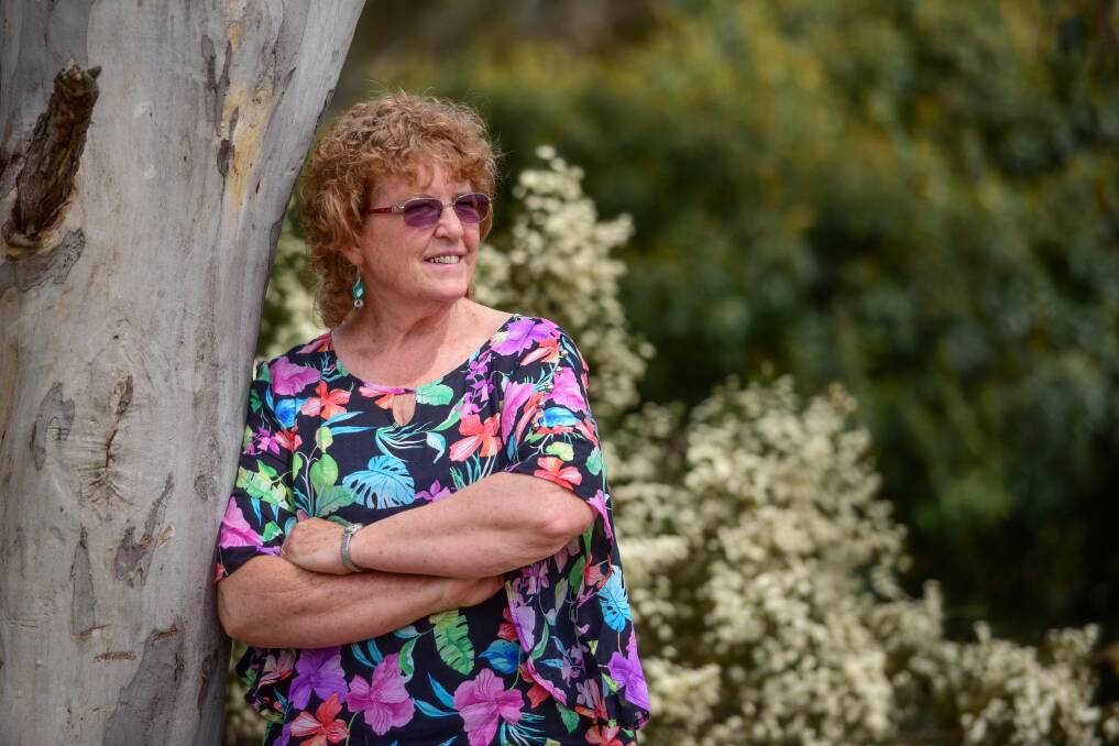 Looking forward: Mary Knowles OAM fled to Rossarden, from Melbourne, to get away from an abusive partner. Picture: Paul Scambler.