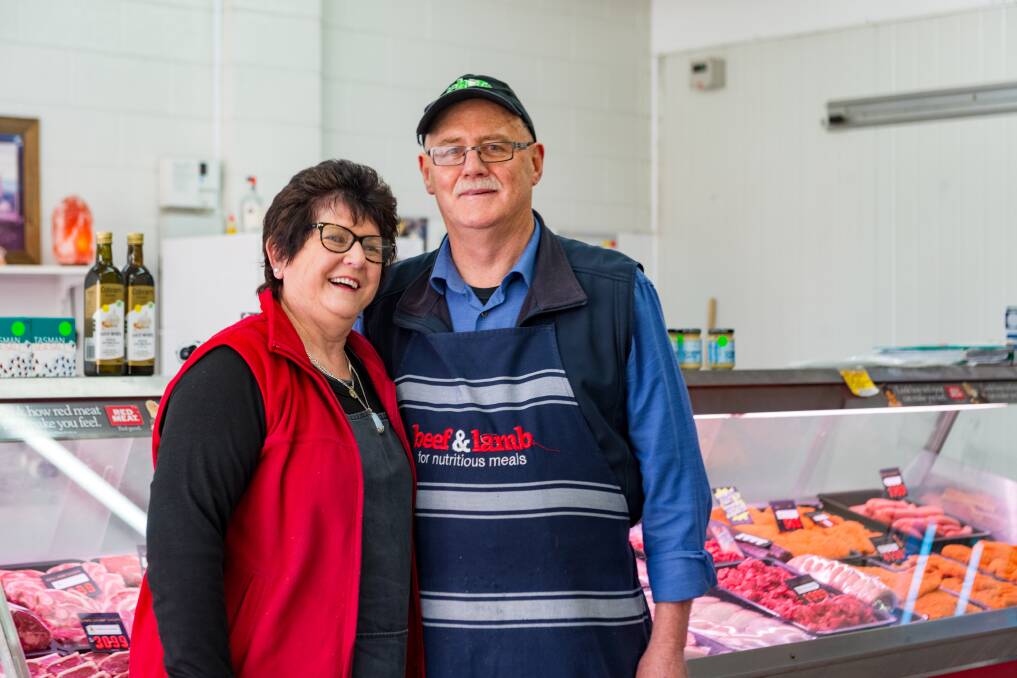 NICE TO MEAT YOU: Catherine and Robert Bannon are retiring from their famous George Town butcher. Picture: Phillip Biggs
