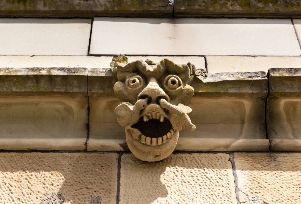 One of Government House Tasmania's resident gargoyles. Picture: Supplied