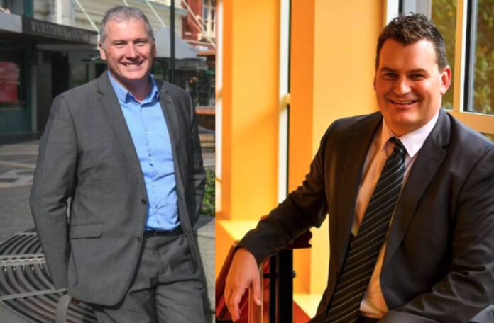 Tourism boost: Visit Northern Tasmanian chief executive Chris Griffin and Tourism Industry Council Tasmania chief executive Luke Martin were postiive about the impact of international flights on the north of the state. 