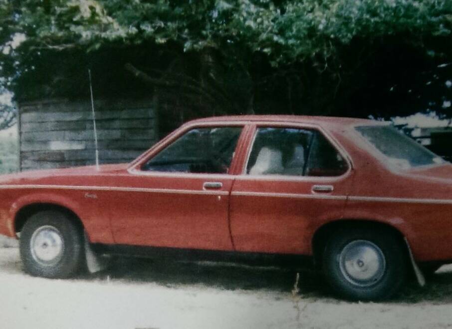 Darlene Geertsema's 1977 Holden Sunbird - found near the Devonport football oval in 1978. Picture: Tasmania Police