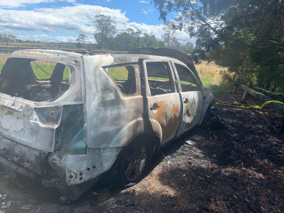CAR-NAGE: Newnham woman Jordan King's car was stolen then burnt out on New Year's Day. Picture: Supplied