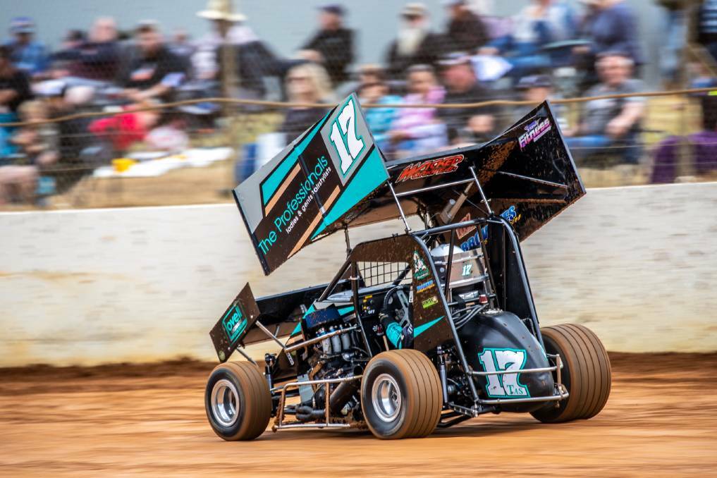 One of the Tasmanian registered sprint cars. Picture: Angryman Photography/Supplied