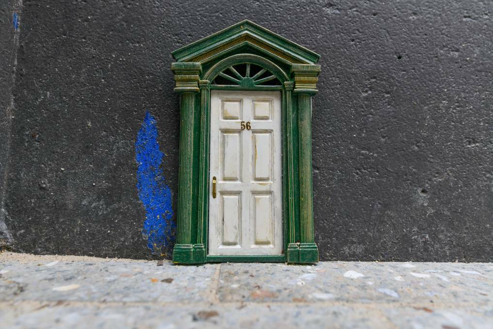 The doors were once a vibrant reminder of the Launceston art scene. Pictures: File.