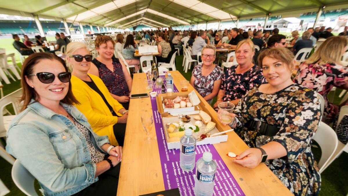The 2021 event was held at UTAS Stadium and required attendees to book a table. Picture: Phillip Biggs