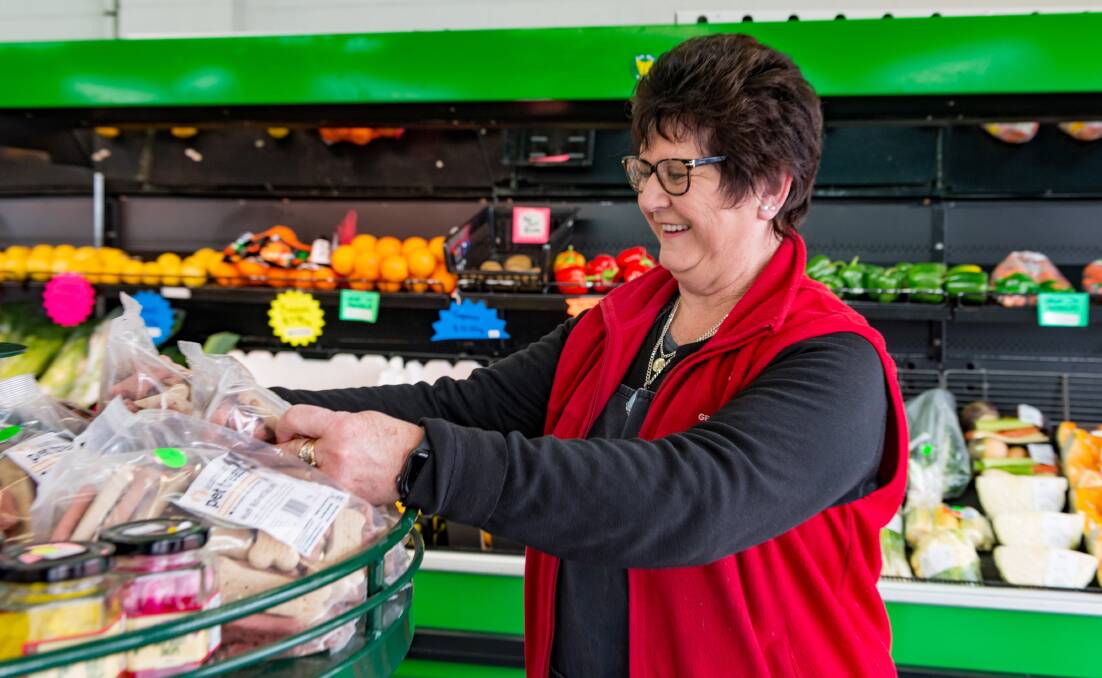 Catherine Bannon has been the smiling face of the butcher for 29 years. Picture: Phillip Biggs
