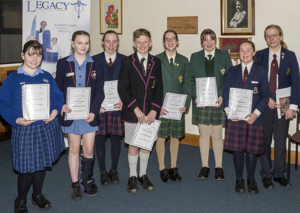 FUTURE: Samantha Amos, Abbery Granger, Charlotte Ball, Jericoh Dickens, winner Gabriella Smith, Brianna Pether, Elizabeth Moore and Maddie Hassell. Picture: Supplied