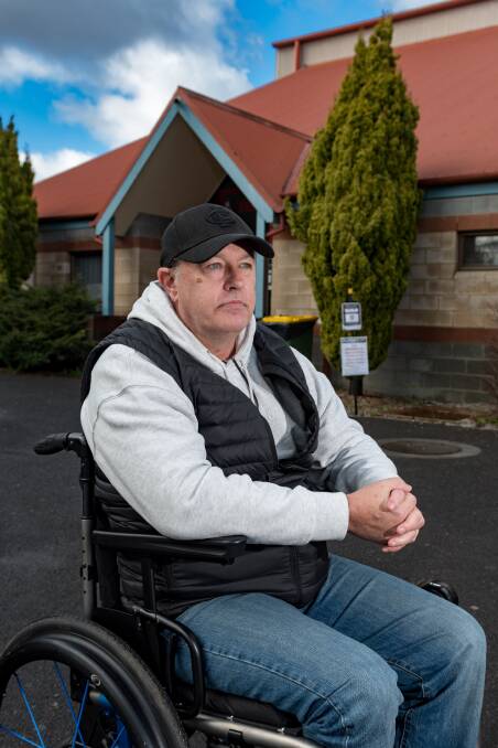 Michael Mitchell said the centre's disability access is the worst he's seen. Picture: Phillip Biggs