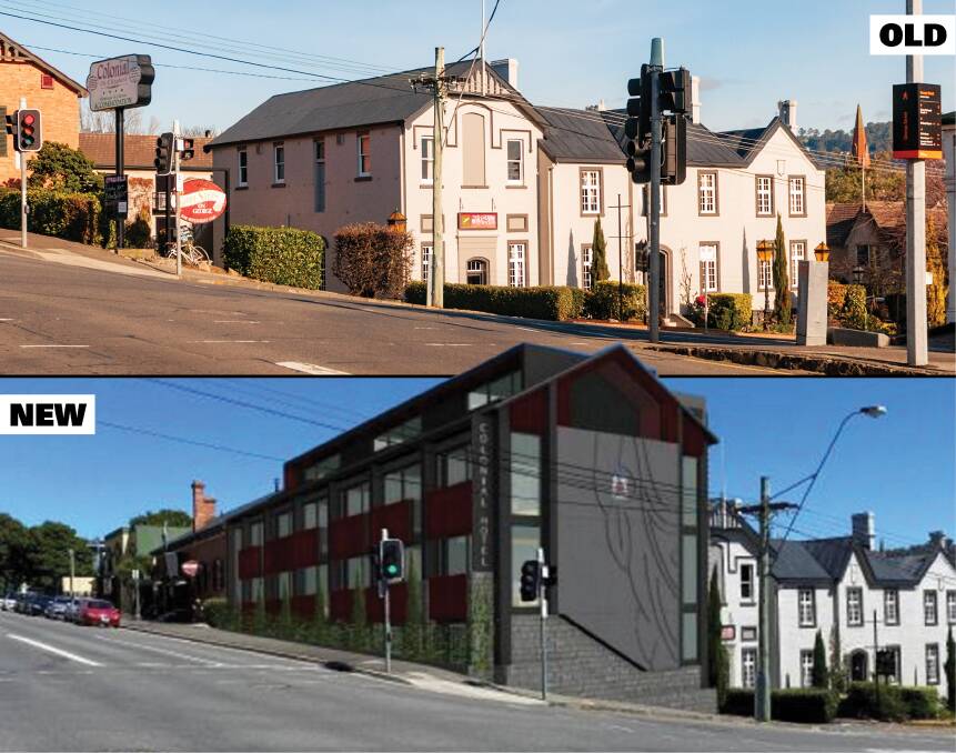 OLD AND NEW: Above - 31 Elizabeth street currently. Below - A digital rendering of the proposed change. Pictures: Phillip Biggs/David Denman and Associates