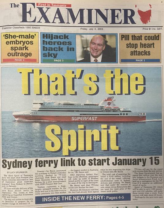 Remember when the Spirit set sail ... to Sydney?