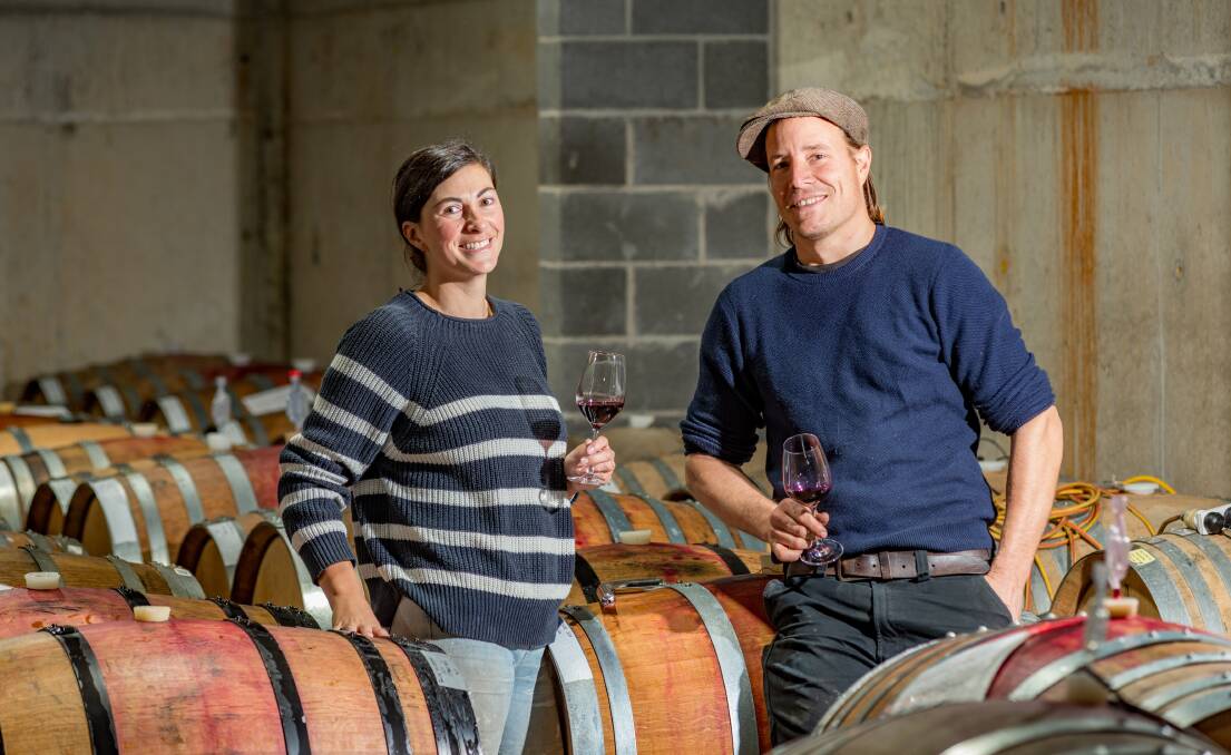 The experienced duo have been making wine for years. Picture: Phillip Biggs