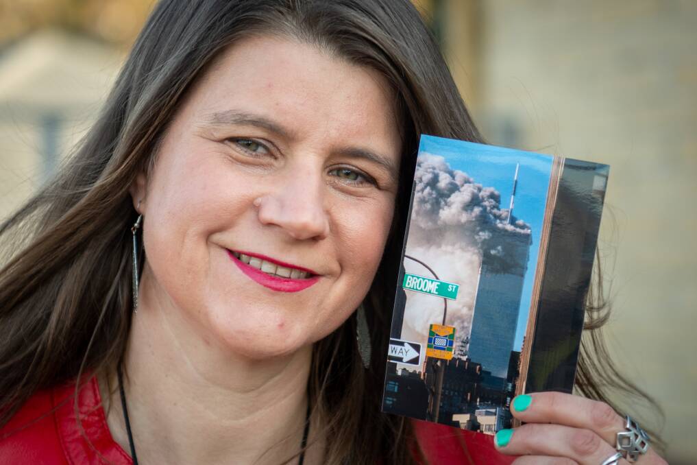 Launceston woman Kristy Chugg still has the photos she took during the September 11 atacks. Picture: Paul Scambler