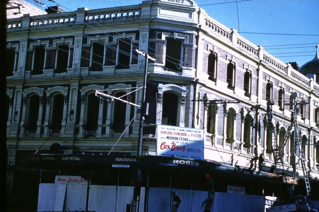 The buidling that stood where Myer now is. Picture: H. B. Fowler