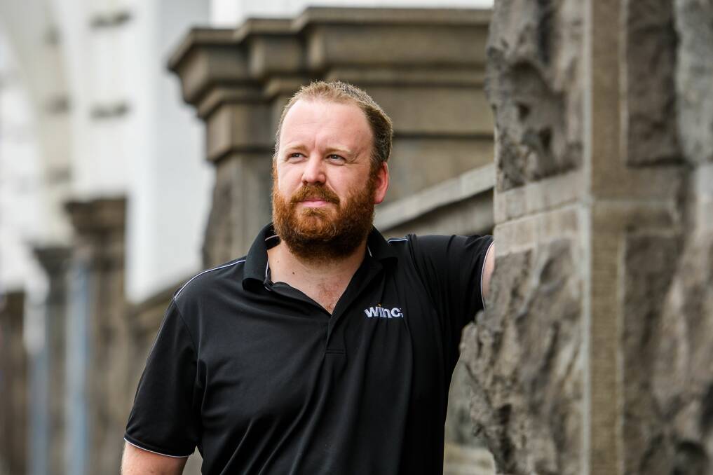 GROWTH: Launceston's Matt Little has pledged not to shave his head for 12 months to raise funds for a stillborn charity. Picture: Scott Gelston 