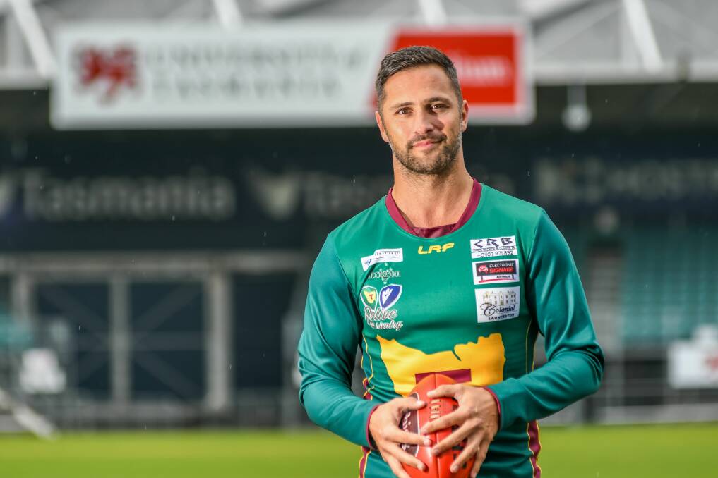 RELIVING HISTORY: Tasmanian-born Luke Faulkner returns to Launceston to play in the Relive the Rivalry game.  He is now based in Brisbane and runs LRF Sports. 