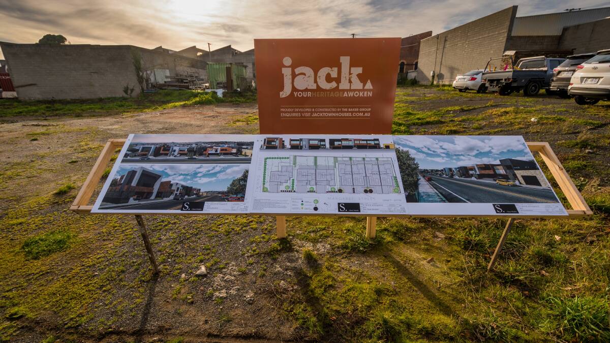 A. E Jack site's fresh look, townhouses planned