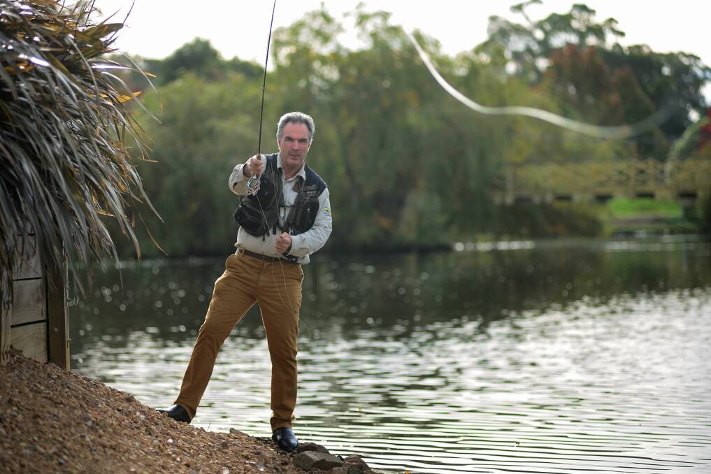 Former Australian fly fishing team member Mark Youngman