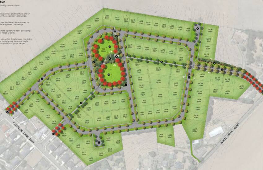 Barclay. subdivision plan. Picture: supplied
