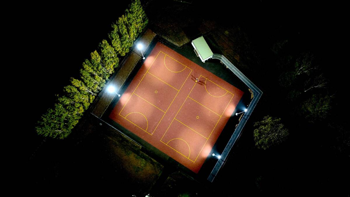 PLAY ON: Two new netball courts have been completed at Deloraine. Picture: supplied