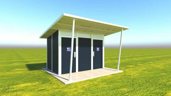 ACCESSIBLE: The proposed design of the Kings Meadows public toilet. The toilet would be open open 24/7. Picture: Supplied/City of Launceston