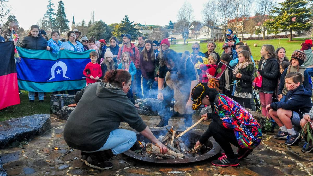 HISTORICAL: The Kooparoona Niara Cultural Trail at Deloraine was nominated for a Local Government Award. The trail finishes at a yarning circle. Picture: Neil Richardson