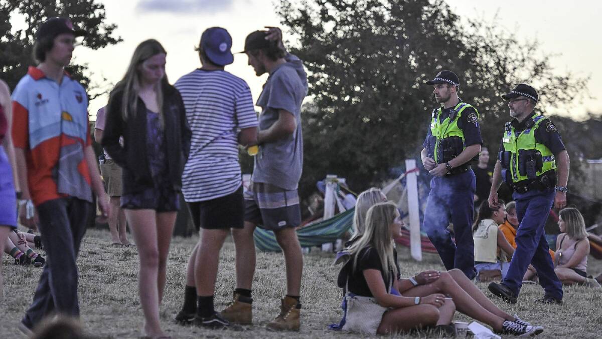 HIGH PRESENCE: Tasmania Police say they will have high visibility at Party in the Paddock. Punters are urged to party safe. Picture: Scott Gelston