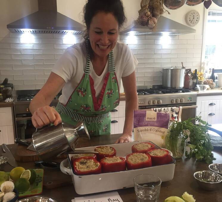 Passionate: Jane Bissett, formerly of River's Edge Cafe at Longford, has started her own cooking school at her husband's winery at Hillwood. Picture: supplied.