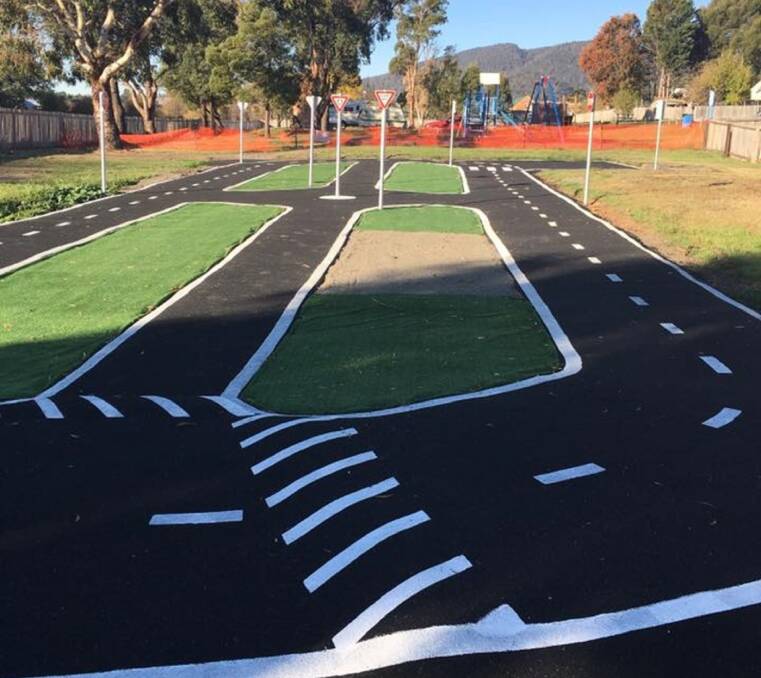 BRAND NEW: The Fingal District Progress Association have funded a new bike education track. Picture: supplied.