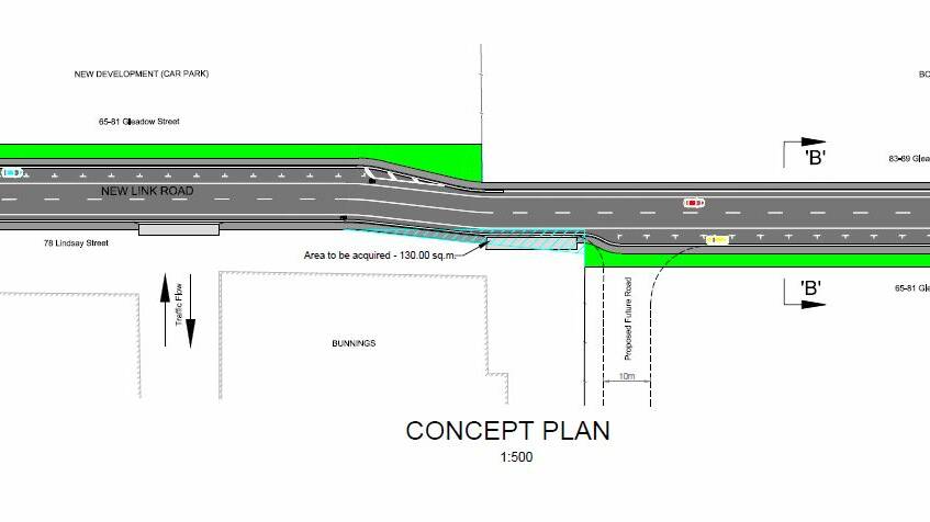 Invermay's traffic plans, right-hand lanes removed and added