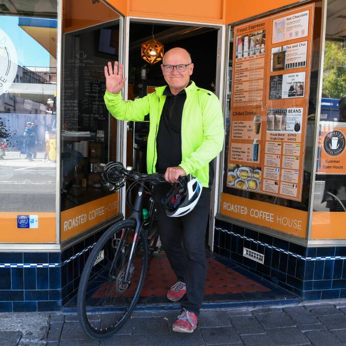 PUSH POWER: Tamar Bike Users Group vice president Malcolm Reid gets ready to Bike Week. Picture: Neil Richardson