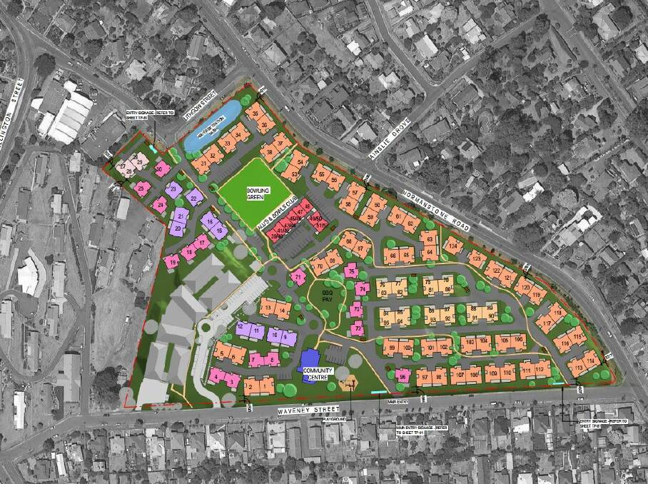 Planned Cosgrove Park after the redevelopment