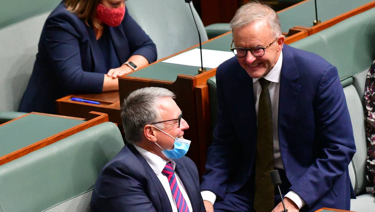 Joel Fitzgibbon and Anthony Albanese butted heads during their time in politics. But Fitzgibbon says the Labor leader has brought the party together. Picture: Elesa Kurtz