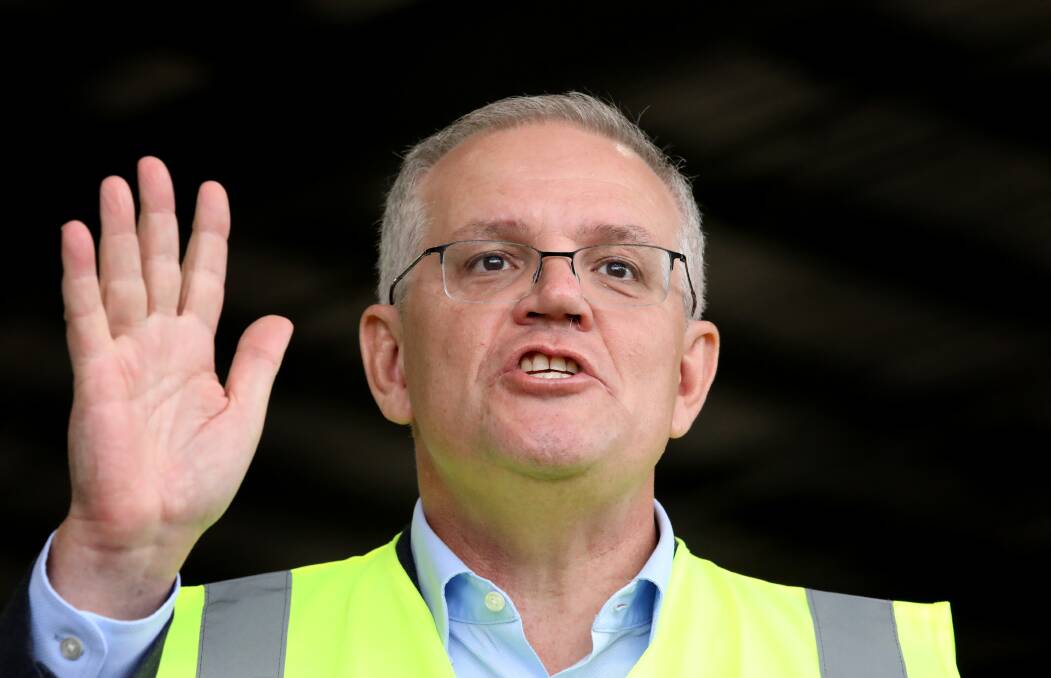 Prime Minister Scott Morrison says the Coalition won't introduce an anti-corruption commission unless Labor supports its model. Picture: James Croucher