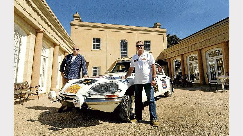 Rob Sherrard (driver) and Pete Washington (navigator) will do the Peking to Paris rally to raise funds for Tasmanian Devil Appeal in their Citroen.  Picture: GEOFF ROBSON