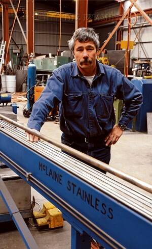 Kolmark Stainless Steel founder and McLaine Stainless Steel owner Mark Kolodziej. Picture: PAUL SCAMBLER
