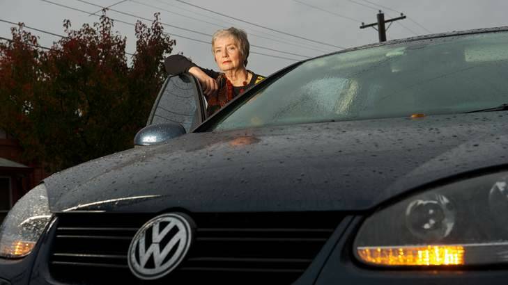 Norma Levin was driving her VW Golf at around 100km/h when it suddenly lost power. She is not the only one to have suff ered the problem - which has caused recalls around the world, but not in Australia. Photo: Wayne Taylor W