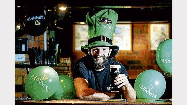 James Harding, owner of The Irish, will be celebrating St Patrick's Day today.   Picture: MARK JESSER