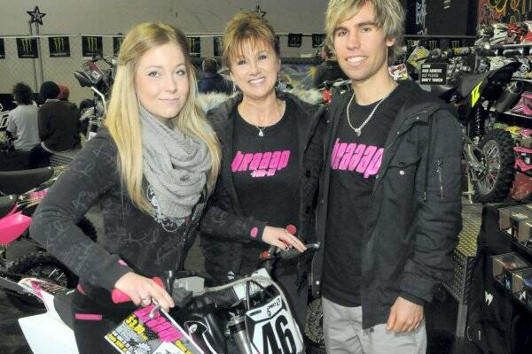  Manager Michelle Ray, Jess Allen, of Devonport, and owner Brad Smith  in the new Braaap store in Devonport.  Picture: PAUL SCAMBLER