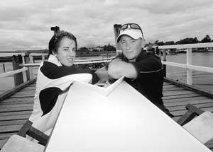 Carly Cottam and Max Sondermeyer, from Tamar Rowing Club, are part of a record number of Tasmanians heading overseas to take part in world titles.