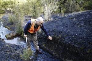 Bob Mellows, former Cornwall Coal mine manager, at the South Sisters this week. -- Photo Neil Richardson