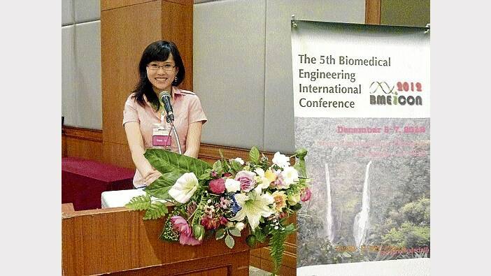 Yaya Lu at the Biomedical Engineering International Conference in Bangkok.