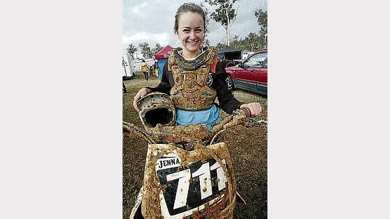Jenna Lupo, of Legana, is one of half a dozen women's motocross riders expected to figure in the fight for a podium position in the Taz Women's Motocross Series at Santarena Park on Sunday.